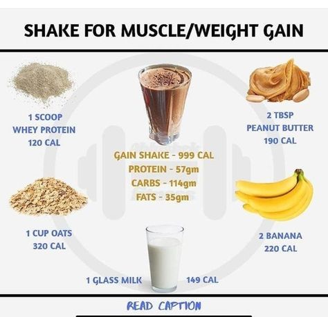 Weight Gain Drinks, Gain Weight Smoothie, Weight Gain Shakes, Tips To Gain Weight, Healthy Weight Gain Foods, Food To Gain Muscle, Weight Gain Supplements, Weight Gain Workout, Weight Gain Diet