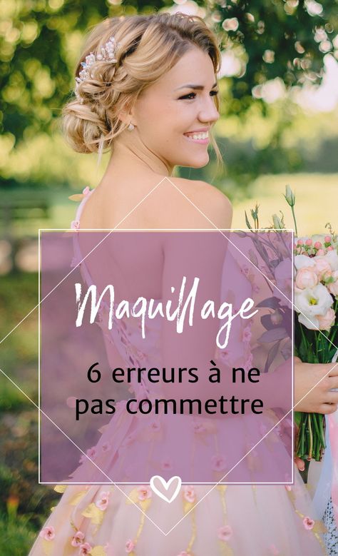 Maquillage. 6 erreurs à ne pas commettre.  #mariagesnet #maquillage #makeup #mode #mariagesnet Jane Makeup, Common Makeup Mistakes, Make Up Bride, Pretty Eye Makeup, Best Bridal Makeup, Makeup Mistakes, Dark Brown Hair Color, Live Band, Contour Makeup