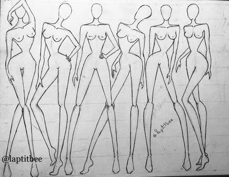 Clothes Ideas Drawing, Fashion Sketch Template, Croquis Fashion, Fashion Illustration Poses, Fashion Figure Drawing, Model Sketch, Fashion Drawing Sketches, Figure Sketching, Sketches Tutorial