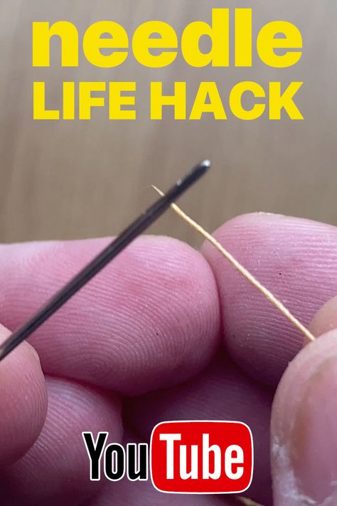 Unveiling the Incredible Needle-Threading Hack That Will Blow Your Mind! You'll Never Struggle Again! #diy #needle #lifehacks #tipsandtricks #howto Thread A Needle Hack, Easy Way To Thread A Needle, How To Put Thread In Needle, Needle Threading Hacks, How To Thread A Needle, Thread Hack, Bored Jar, Eye Hole, Needle Threaders