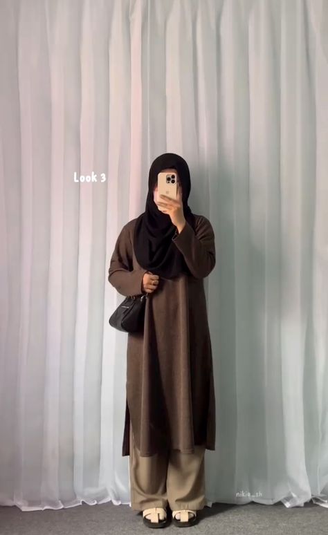 Hijab Fashion Inspiration Casual, Muslimah Fashion Casual, Simple Hijab Tutorial, Hijabista Fashion, Muslimah Outfit, Modest Casual Outfits, Hijab Style Tutorial, Stylish Hijab, Muslim Outfits Casual