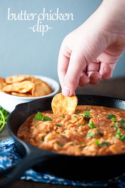 Indian Butter Chicken Dip - Transformed into a dip to make snack time a little more exotic! Indian Butter Chicken Recipe, Butter Chicken Recipe Indian, Buns In My Oven, Chinese Chicken Recipes, Chicken Recipes Boneless, Indian Chicken Recipes, Whole Chicken Recipes, Indian Butter Chicken, Butter Chicken Recipe