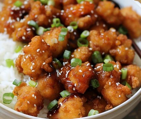 Popcorn Chicken Stir Fry, Popcorn Chicken Sauce, Popcorn Chicken Bowl, Popcorn Chicken Recipe Meals, Popcorn Chicken Meals, Popcorn Chicken Recipe, Minute Rice, Chinese Stir Fry, Sauce For Rice