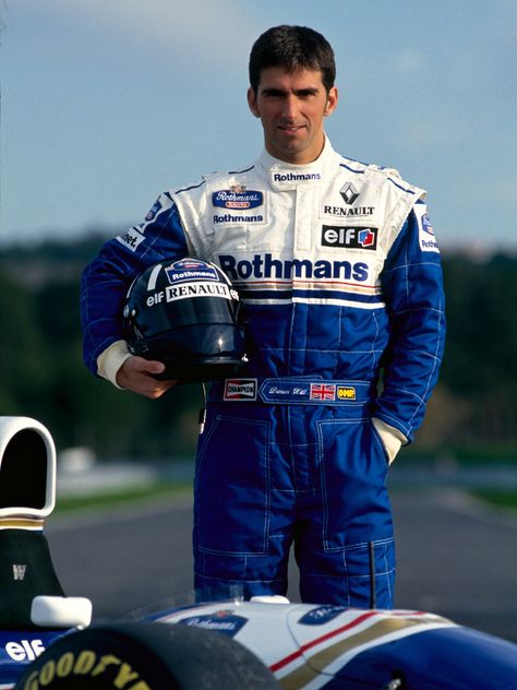 Damon Hill - World Champion 1996 Damon Hill, Williams F1, Nigel Mansell, Tire Change, Classic Racing Cars, Racing Drivers, Sports Hero, F1 Racing, World Champion