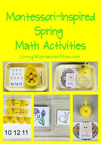 Free Spring (and Easter) Printables and Montessori-Inspired Spring Math Activities Spring Math Activities, Math Coach, Spring Math, Spring School, Playdough Activities, Montessori Math, Montessori Ideas, Spring Preschool, Montessori Education