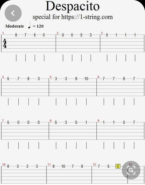 Guitar Number Notes, Gutair Tabs Sheet Music, Despacito Guitar Tab, Guitar Song Chords Acoustic, Electric Guitar Tabs Easy, Songs On Guitar Chords, Brazil Guitar Tab, Thunderstruck Guitar Tab, Simple Guitar Songs For Beginners