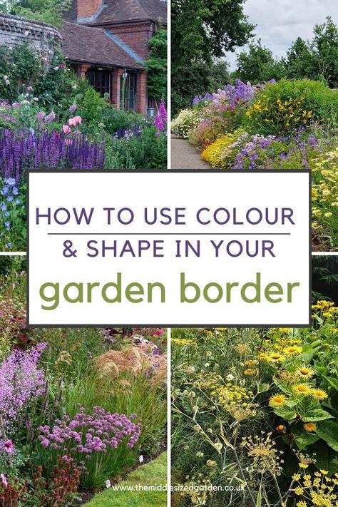 Diy Garden Edging, Cottage Front Garden, Garden Border Ideas, Garden Border Plants, Easy Garden Ideas, Cottage Garden Borders, Country Garden Decor, Diy Garden Fountains, Simple Garden