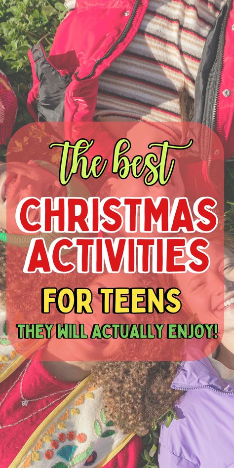 Check out the best Christmas games for teens to make your Christmas party a hit. These fun and easy group games are ideal for school events or home gatherings. Enjoy simple, quick, and DIY activities that are perfect for tweens. Plan your party today! Christmas Games For Teens Families, Middle School Christmas Party Games, Christmas Games Ideas For Teens, Holiday Party Games For Teens, Christmas Games For High School Students, Middle School Christmas Games, Tik Tok Christmas Games, Youth Christmas Party Games, Christmas Games For Large Groups Of Kids