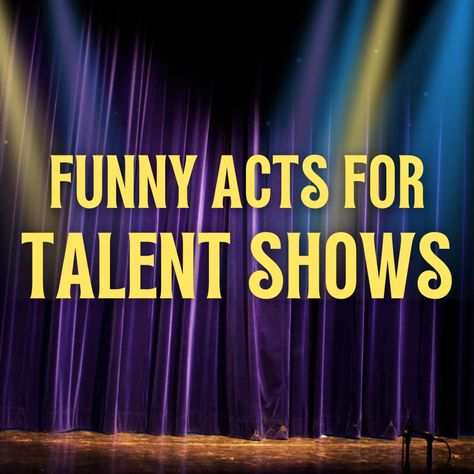 Funny Talent Show Ideas for Kids or Adults - HobbyLark Pageant Talent Ideas, Funny Talent Show Ideas, Variety Show Ideas, Talent Show Ideas For Kids, Kids Talent Show Ideas, Talent Show Ideas Funny, Talent Show Ideas, Skits For Kids, Christmas Skits