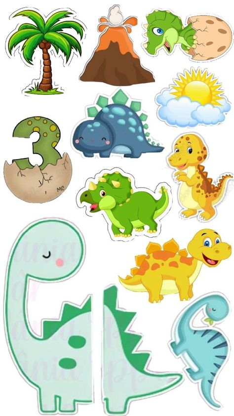 Dinosaur Birthday Theme, Baby Dino, Dinosaur Cake, Dinosaur Theme, Dinosaur Birthday, Easy Cake, Themed Cakes, Birthday Theme, Cake Topper