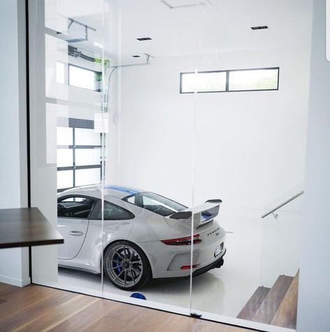 Warehouse Garage, Cool Garages, Modern Garage, Garage Walls, Garage Design, Garage House, Dream Garage, House Goals, Car Garage