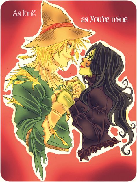 Fiyero the Scarecrow and Elphaba the Wicked witch of the West (Wicked - The untold story of the witches of Oz) The Wicked Witch Of The West, The Witches Of Oz, Wicked Musical, Wicked Witch Of The West, The Scarecrow, You're Mine, Witch Of The West, Theatre Geek, Defying Gravity