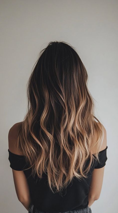 24 Winter Balayage Ideas for Brunettes: Subtle and Bold Hairstyles for a Fresh Winter Glow | LooksNiceOnMe Winter Ombre Hair Color For Brunettes, Braided Baylage, Fair Skin Brunette Balayage, Light Brunette Hair Balayage, Brunette Balayage Hair Fall 2024, Brunette Root Smudge, Brunette Hair Winter, California Brunette Hair Balayage, Winter Brunette Balayage