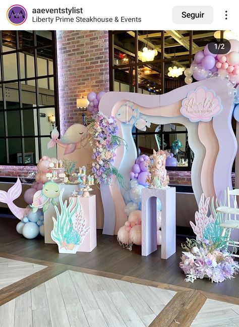 Welcome Arch Entrance, Arch Entrance, Baptism Themes, Ocean Baby Showers, Mermaid Birthday Party Decorations, Mermaid Theme Birthday Party, Anna Birthday, Sea Baby Shower, Mermaid Theme Party