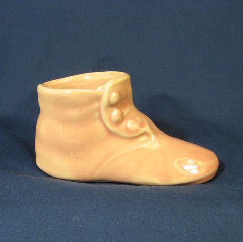 Shawnee Pottery Button Baby Bootie, Planter, Pale Peach | Pottery & Glass, Pottery & China, Art Pottery | eBay!