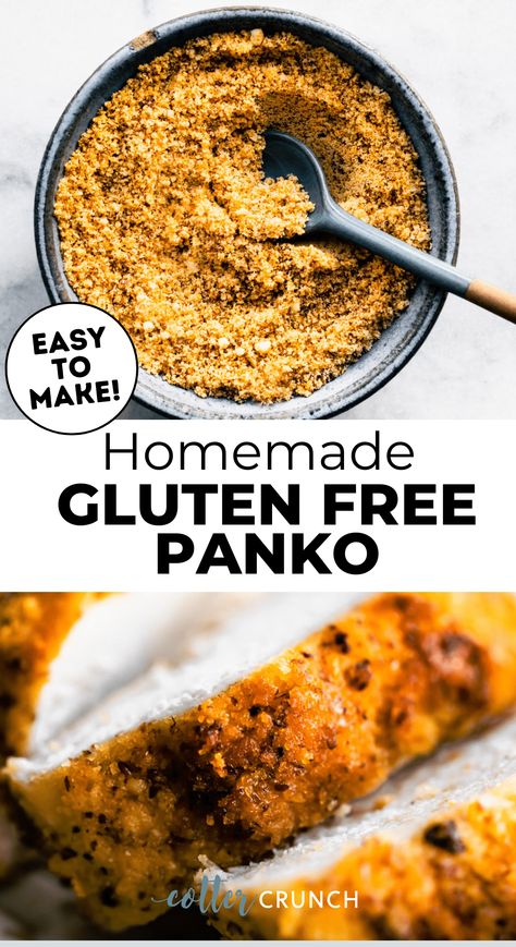 Gluten Free Crumbed Chicken, Gluten Free Panko Recipes, Gluten Free Fish Breading, Paleo Bread Crumbs, Gluten Free Breaded Chicken, Gf Dough, Gluten Free Panko Bread Crumbs, Panko Recipes, Mix Vegetable Recipe