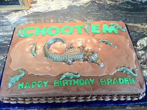 Swamp people birthday cake @Martha Baker, lol Alligator Birthday, Birthday Presents For Grandma, Swamp People, Hunting Birthday, Birthday Wishes For Son, Funny Birthday Meme, 5th Birthday Party Ideas, Happy Birthday Signs, Birthday Gift Cards