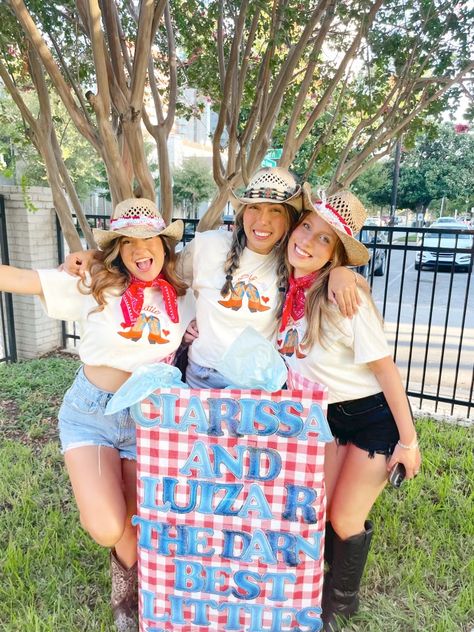 #ut | #utaustin | #atx | #westfest | #college | #biglittle | #reveal | #westerntheme | #twins | #sororitybiglittle | #surprise | #workweek | #recruitment | #sorority | #disco | #girlsjustwannagoaxid | #groovy | #discofever | #pinktheme | #spiritweek | #pinkandorange |#sororitylife | #buzzedformc23 | #wildaboutmc23 | #newpc | #texas | #alphaxi | #college | #texas | #insta | #instainspo | #frienships | #alphaxi | #texasalphaxi | #goalphaxi | #greeklife | #sorority | #gogreek | #cute | #festivals Baseball Big Little Reveal Sorority, Twins Big Little Reveal, Big Appreciation Week Sorority, Western Sorority Theme, Big Little Themes Unique, Twin Big Little Reveal, Country Big Little Reveal, Sorority Big Little Themes, Cowgirl Big Little Reveal