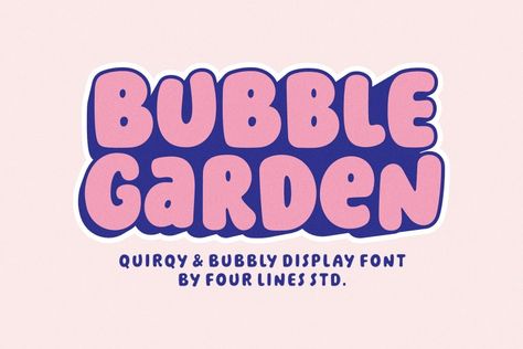 Introducing “Bubble Garden” Font – Where Whimsy Meets Readability! Bubbling with Charm: “Bubble Garden” captures the essence of joy and creativity. Its rounded, bubble-inspired letters are like a burst of laughter on your screen or paper. Whether it’s for party invitations, children’s books, social media content, posters, sticker, thubnail or anything that needs a dose […] The post Bubble Garden Fo... Cursive Letters Font, Font Wallpaper, Garden Font, Bubble Letter Fonts, Bubble Font, Font Bubble, Kid Fonts, Online Fonts, Bubble Letters