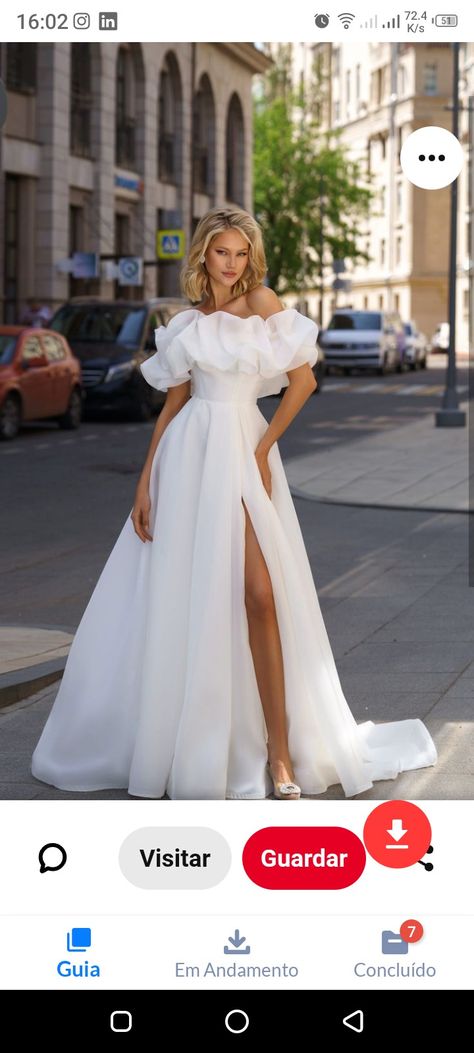 Bridal Dress Boho, Satin Bridal Dress, Boat Neck Wedding Dress, Wedding Dresses White, Buy Wedding Dress, Boho Beach Wedding, White Off The Shoulder, Stunning Wedding Dresses, Classic Wedding Dress