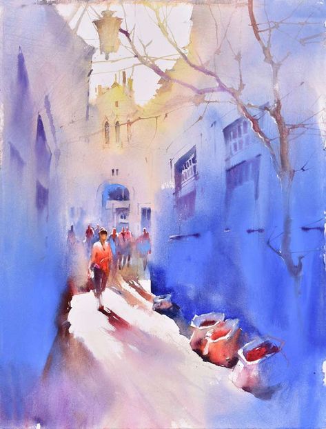 Viktoria Prischedko - Watercolor Master Master Watercolor, Watercolor Architecture, Contemporary Watercolor, Watercolour Inspiration, Loose Watercolor, Kiev Ukraine, Watercolor Landscape Paintings, Watercolour Tutorials, Painting Art Projects