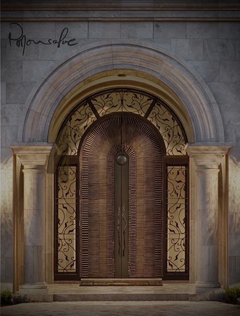 Islamic Interior Design, Islamic Interior, Main Doors, Resort Lifestyle, Cafe Branding, Arched Doors, Round Door, Door Designs, Main Door