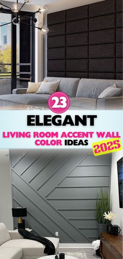 Uncover beautiful living room accent wall ideas that inspire elegance and comfort. Perfect for creating a personalized, stylish retreat at home. Accent Walls Kitchen Ideas, Dark Accent Tv Wall, Gray Living Room With Accent Wall, Study Accent Wall, Retreat Accent Wall, Textured Living Room Walls, Small Living Room Accent Wall Ideas, Simple Accent Wall Ideas Living Room, Black Geometric Accent Wall