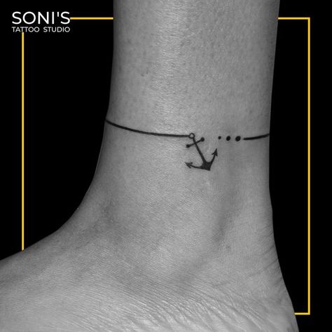 Anchor Simple Tattoo, Anchor Tattoo With Words, Anchor Wrist Tattoos For Women, Anchor Wrist Tattoo, Mini Anchor Tattoo, Delicate Anchor Tattoo, Cute Anchor Tattoos, Tattoo Anchor Women, Dainty Anchor Tattoo