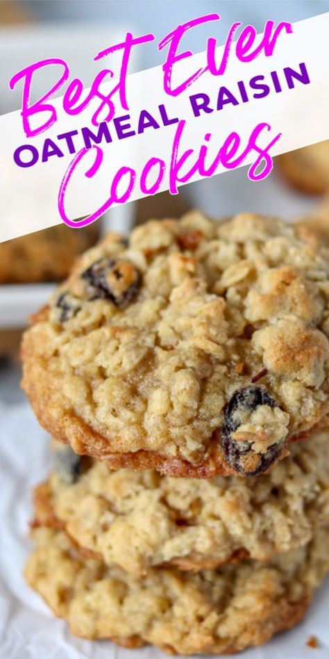 Soft Oatmeal Raisin Cookies, Best Oatmeal Raisin Cookies, Oatmeal Dessert, The Best Oatmeal, Best Oatmeal Cookies, Cookie Recipes Oatmeal Raisin, Oatmeal Raisin Cookies Chewy, Dessert Cookies, Medicine Tips