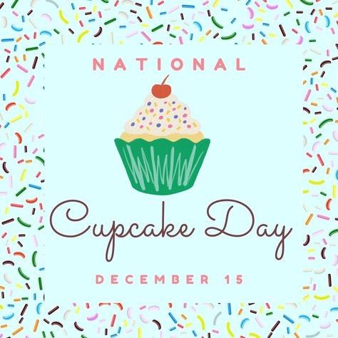 It's National Cupcake Day! Let's celebrate! #cupcakeday #funholidays #nationaldays National Donut Day Quotes, National Sugar Cookie Day, National Food Day Calendar, National Pancake Day, National Cupcake Day, Cupcake Day, National Days, Let's Celebrate, Lets Celebrate