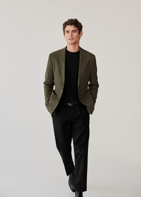 Arthur Gosse 2020 Mango Man Essentials | The Fashionisto Man Essentials, Office Outfit Men, Men Work Outfits, Business Casual Men Work, Arthur Gosse, Formal Casual Outfits, Studio Setting, Terno Slim, Mens Work Outfits