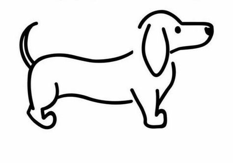 Daschund Doodles, Dog Carrying Bag, Arte Dachshund, Dachshund Drawing, Dog Drawing Simple, Puppy Drawing, Dog Enrichment, Dachshund Art, Wire Haired Dachshund