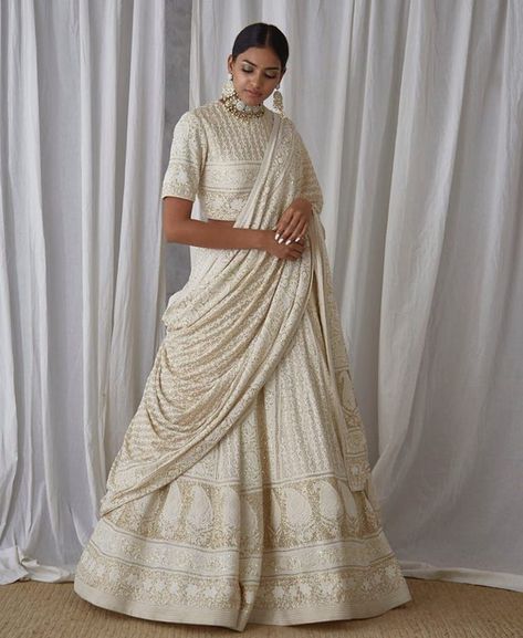 Chikankari Skirt, White Lehenga Choli, Chikankari Lehenga, White Lehenga, Indian Lehenga Choli, Indian Outfits Lehenga, Bridal Lehenga Collection, Designer Bridal Lehenga, Indian Gowns Dresses