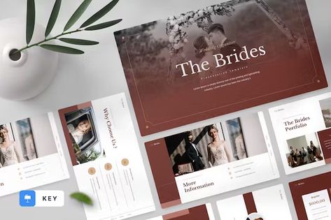 The Brides - Wedding Organizer Powerpoint Template, Presentation Templates - Envato Elements Wedding Powerpoint, Event Organizer, Wedding Organizer, Portfolio Presentation, Template Presentation, Professional Presentation, Brand Guide, Unique Layout, Event Organiser