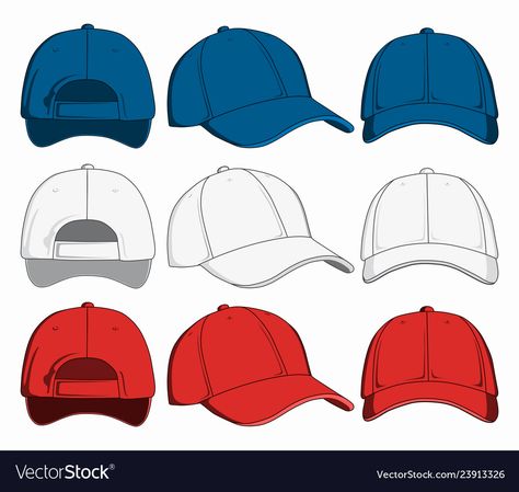 Accessories Design Sketch, Cap Drawing, Cap Mockup, Creative Drawing Prompts, Flat Sketches, Sports Graphic Design, Media Logo, Blue Tree, Creative Drawing