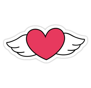 "Heart wings Sticker" Stickers by vanessavolk | Redbubble Tumblr Sticker, Wings Sticker, Motivational Typography, Heart Wings, Sticker Aesthetic, Cool Tumblr, Redbubble Stickers, Aesthetic Sticker, Sticker For Laptop