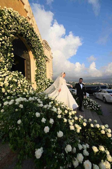 From the dreamy white roses adorning the church aisle to the gorgeous draping that added some serious wow factor to their reception, this wedding was a true fairytale come to life. Hearts Intertwined, Church Aisle, Creating Memories, Glamorous Wedding, Two Hearts, Lebanon, Middle East, White Roses, Real Weddings