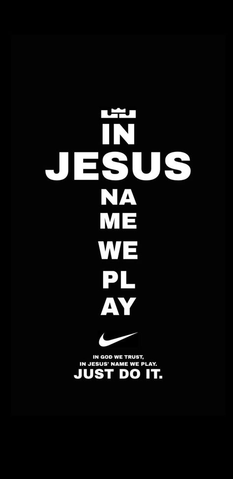 Basketball Christian Wallpaper, Otf Wallpapers, Nike Prints, Bible Quotes Background, Christian Quotes Scriptures, Christian Graphics, Christian Quotes Wallpaper, Bible Quotes Wallpaper, In Jesus Name