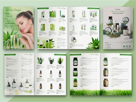 Cosmetics Products Catalog or Brochure Template by Khan Asma Akther on Dribbble Catalog Design Inspiration, Catalog Cover Design, Catalogue Design Templates, Catalog Design Layout, Product Catalog Template, Catalogue Layout, Brochure Design Layout, Catalog Cover, Cosmetics Products