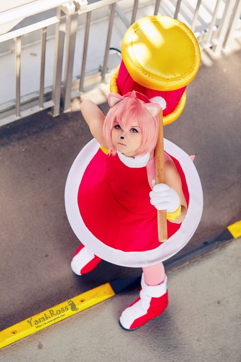 Amy Rose Costume, Sonic Costumes, Sonic Cosplay, Sonic Kawaii, Sonic Family, Sonic Costume, Rose Costume, Sonic Generations, Sonamy Comic