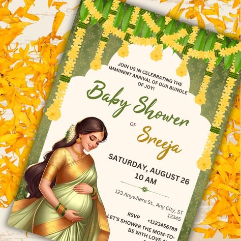 👶✨ Celebrate the Miracle of New Life! ✨🌸Introducing our adorable baby shower or Seemantham invite template! 🎉💖 Download now and let the countdown to cuddles and cuteness begin! Click on the link in bio to shop! #indianbabyshower #indianbabyshowerinvitations #indianbabyshowerceremony #seemantham #seemanthaminvitation #seemanthaminvite #sreemantham #sreemanthaminvitation #sreemanthaminvite #seemanthamceremony #godhbharaiceremony #godhbharaifunction😚 #godhbharaiinvite Sreemantham Invitation Card, Seemantham Invitation Card, Garbha Sanskar, Indian Baby Shower Invitations, Baby Shower Invitations Templates, Indian Baby Showers, Maternity Photography Poses Couple, Poses Couple, Love Story Video