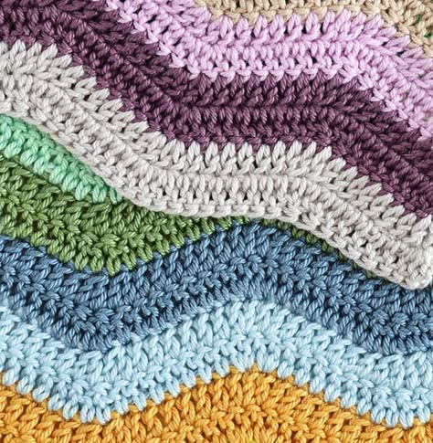 Soft Ripple Pattern - CrochetObjet Zig Zag Crochet Pattern, Crochet Wave Pattern, Ripple Stitch Crochet, Crochet Ripple Afghan Pattern, Ripple Afghan Pattern, Chevron Crochet Patterns, Crochet Throws, Crochet Ripple Afghan, Crochet Ripple Pattern