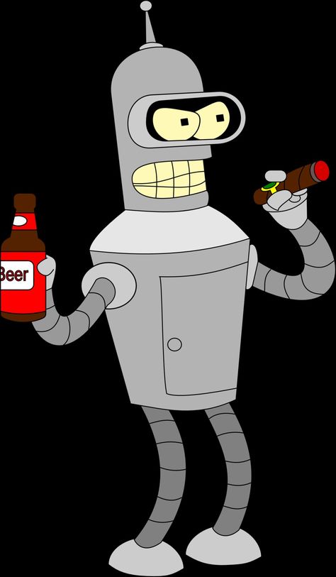 Futurama Robot, Bender Futurama, Cute Black Wallpaper, Futurama, Ben 10, The Simpsons, Black Wallpaper, Nickelodeon, Bart Simpson