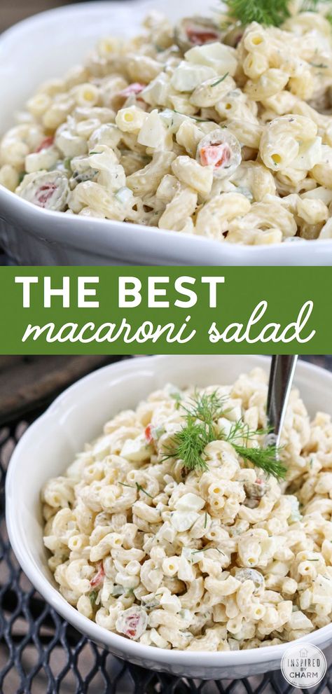 You've never had macaroni salad THIS GOOD! #macaroni #salad #summer #appetizer The Best Macaroni Salad, Salad Summer, Best Macaroni Salad, Macaroni Salad Recipe, Best Pasta Salad, Diner Recept, Summer Appetizer, Macaroni Salad, Pasta Salad Recipes