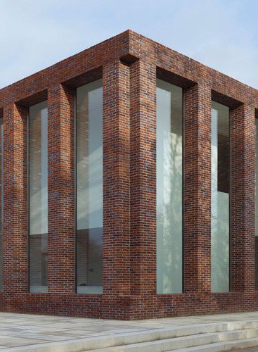 Max Dudler, Red Brick Building, Brick Detail, Brick Architecture, Brick Facade, Salou, Brick Design, Building Facade, Brick Building