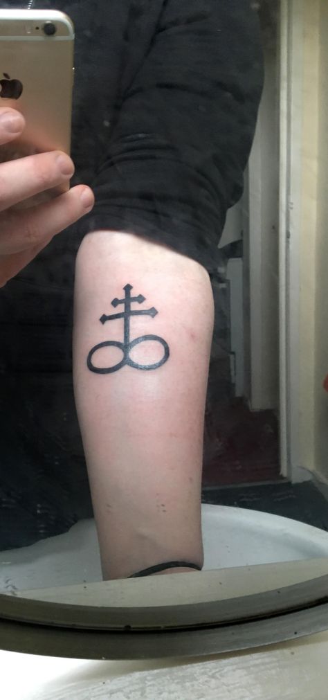 Leviathan Cross Tattoo, Leviathan Tattoo, Satanic Tattoo, Lanarkshire Scotland, Invisible Ponytail, Leviathan Cross, Satanic Tattoos, R Tattoo, Awesome Tattoos