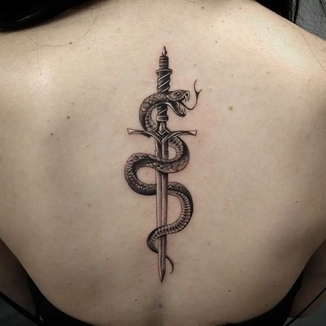 Snake And Dagger Tattoo, Dragon Tattoo Drawing, Rose Drawing Tattoo, Japanese Dragon Tattoo, Epic Tattoo, Snake Tattoo Design, 4 Tattoo, Chest Piece Tattoos, Healing Tattoo