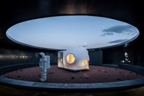 MARS Case / OPEN Architecture | Netfloor USA Small Prefab Homes, China House, Types Of Concrete, Open Architecture, Prototype Design, Steven Holl, Architecture Magazine, Planet Design, Space Race