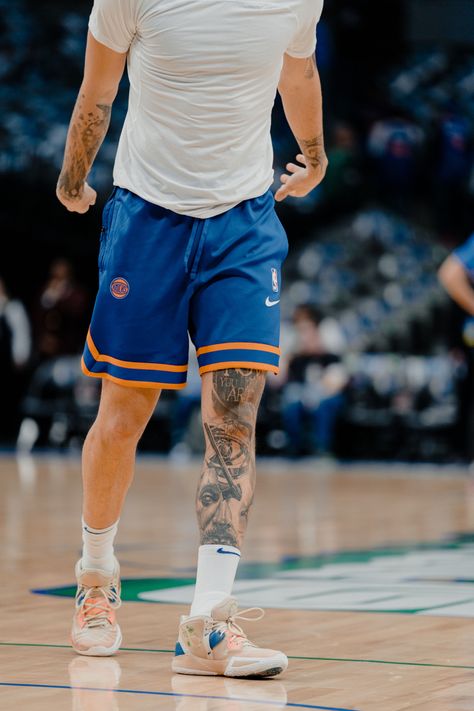 Nba Leg Tattoos, Devin Haney Leg Tattoo, Men Tattoos Arm Sleeve, Leg Tattoo Men, Leg Sleeve Tattoo, Cool Tattoos For Guys, Tattoo Style Drawings, Calf Tattoo, Leg Sleeves