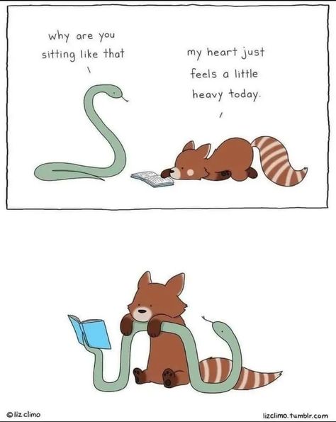 Liz Climo Comics, Funny Animal Comics, Cute Stories, Wholesome Memes, Cute Comics, Funny Comics, Make Me Smile, My Heart, Cute Cartoon